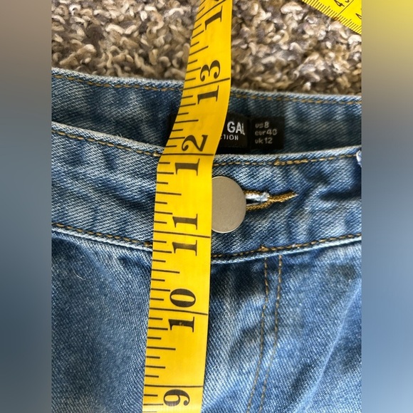 5/$25 Nasty Gal Collection two-toned high waisted jeans size 8 - Picture 7 of 10